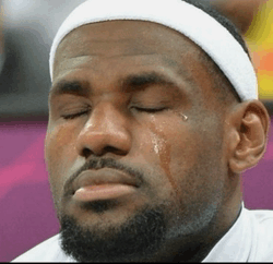 LeBron James - 落淚