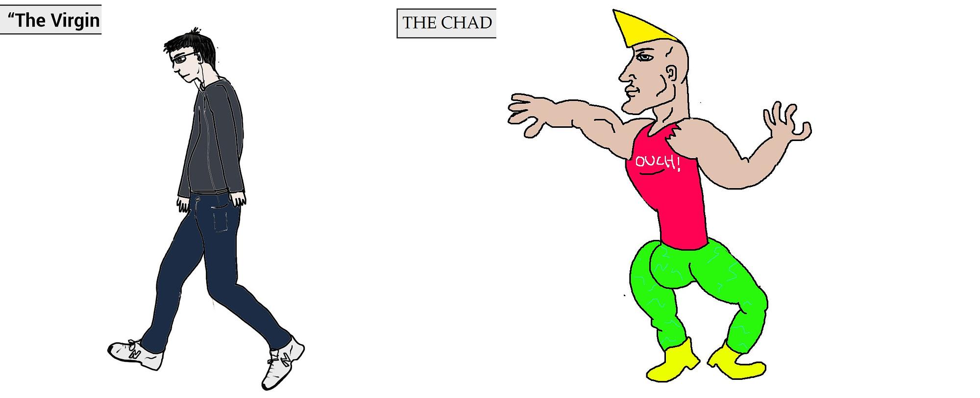 Virgin 對 Chad 對比
