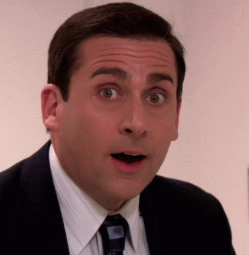 Michael Scott - 嚇到瞪大眼