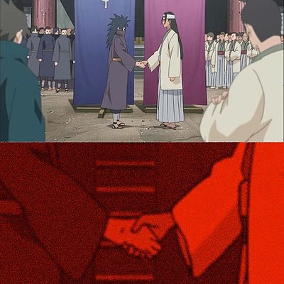 宿敵握手