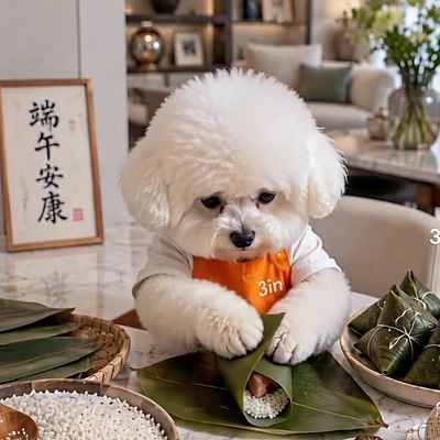 肉粽狗 - 端午包粽