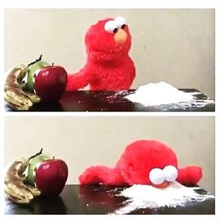 Elmo 暴衝 - 領薪水前後對比