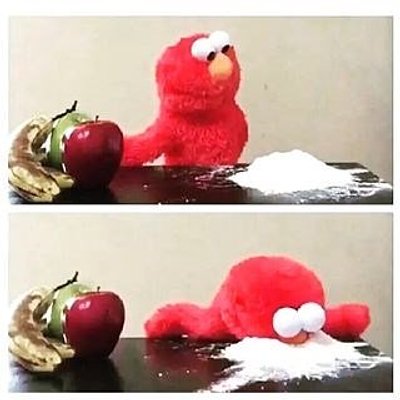 Elmo 暴衝 - 領薪水前後對比
