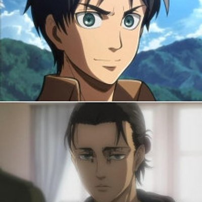 進擊的巨人 - 艾連三年前後對比