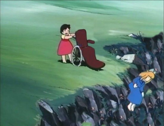 阿爾卑斯山的少女 - 小蓮推輪椅