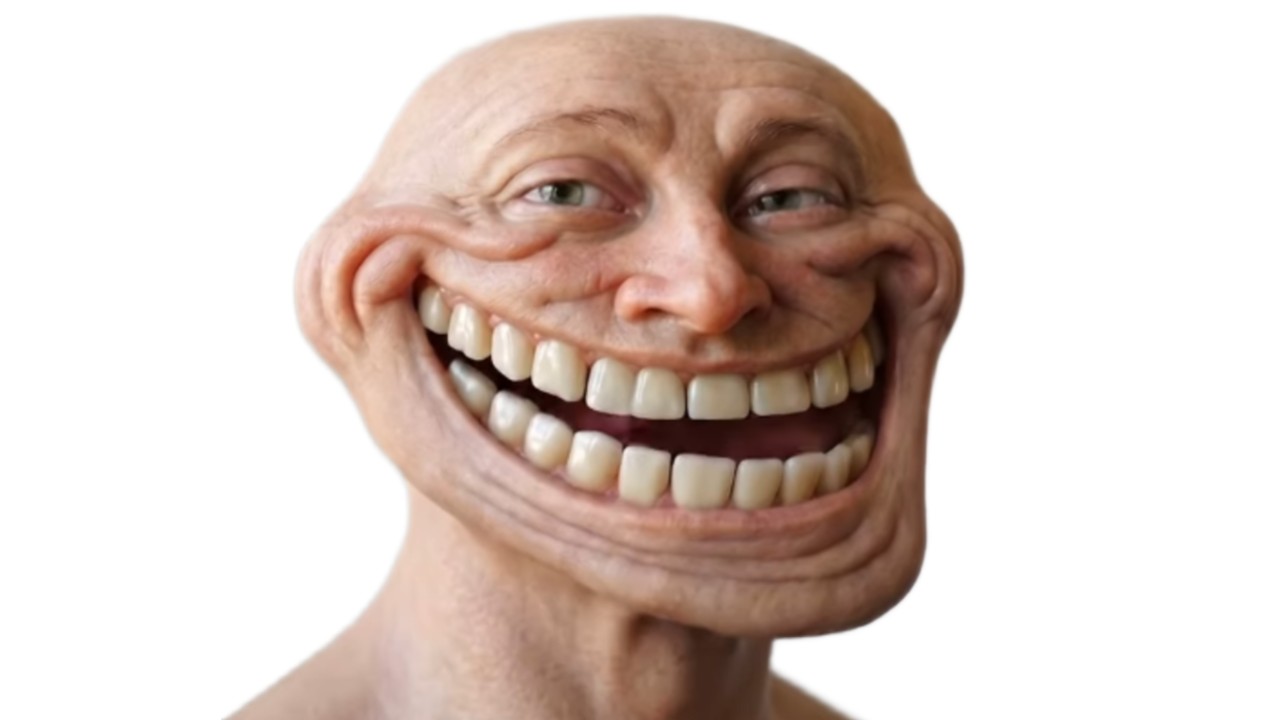 寫實版巨魔臉 - Troll Face
