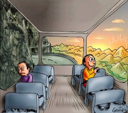 公車上的心境差異