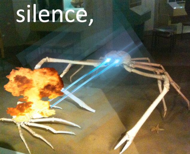 雷射螃蟹 - 安靜！（Silence Crab）