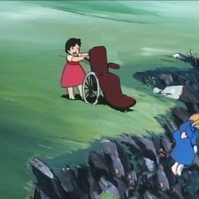 阿爾卑斯山的少女 - 小蓮推輪椅