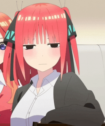 動漫少女不屑側眼