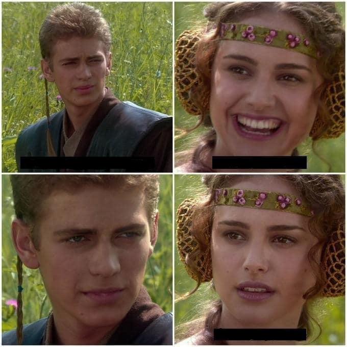Anakin 與 Padme 四格