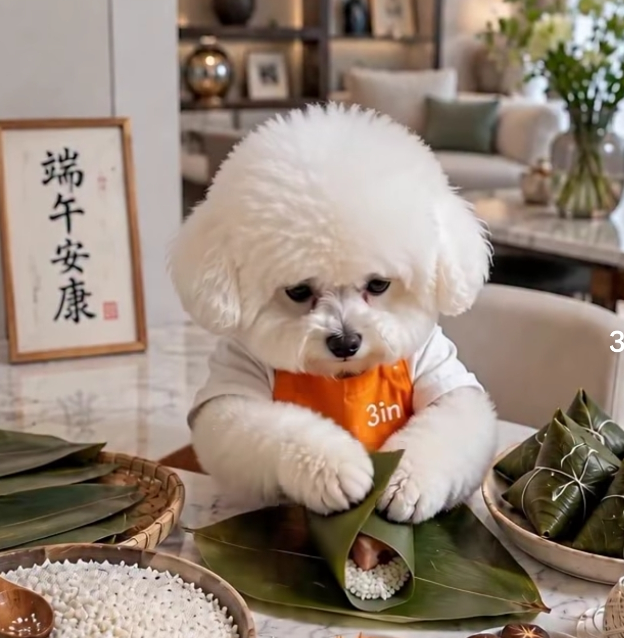 肉粽狗 - 端午包粽