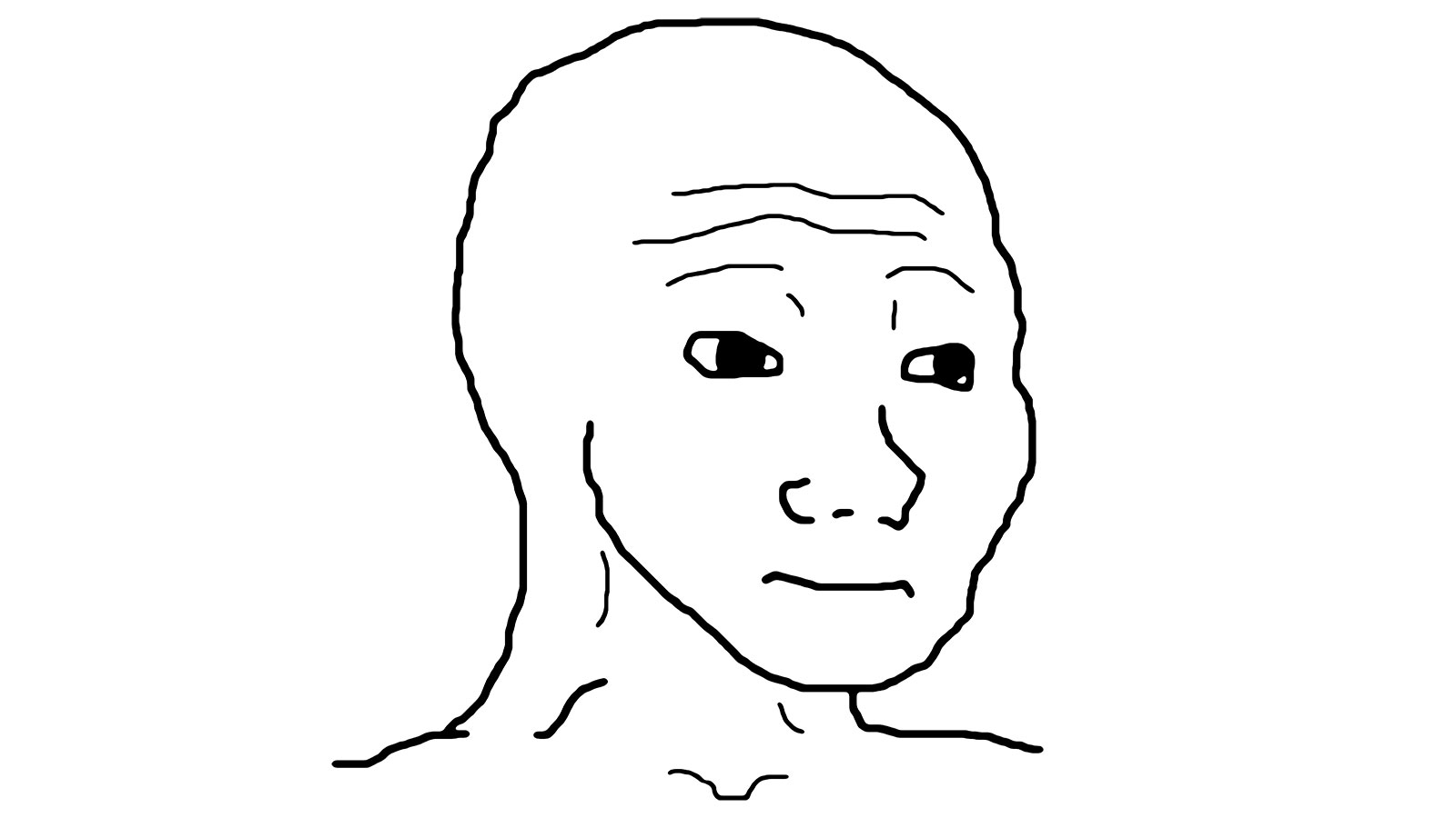 Wojak 感覺人 - 空虛emo臉