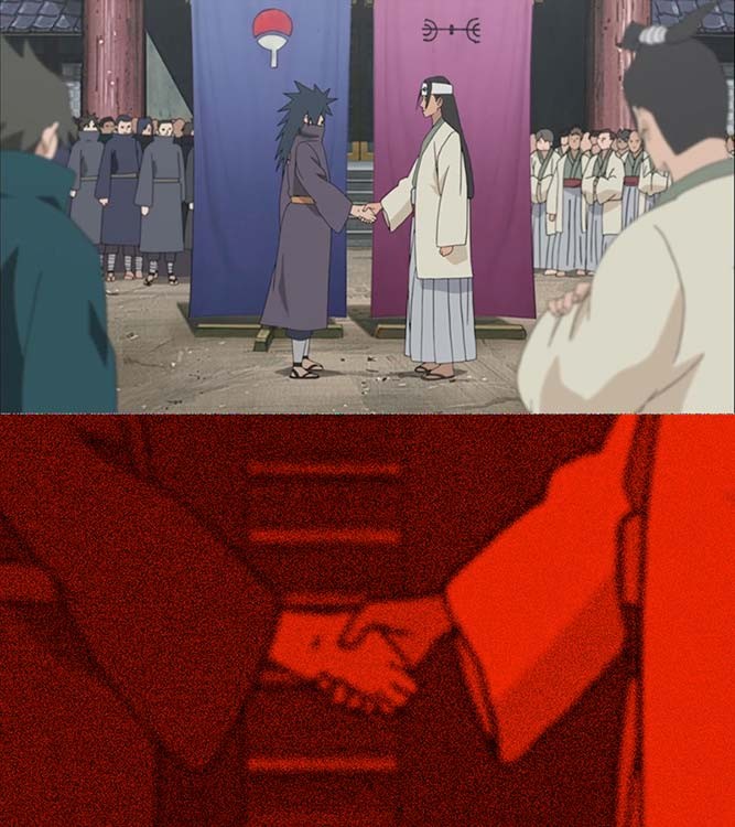 宿敵握手