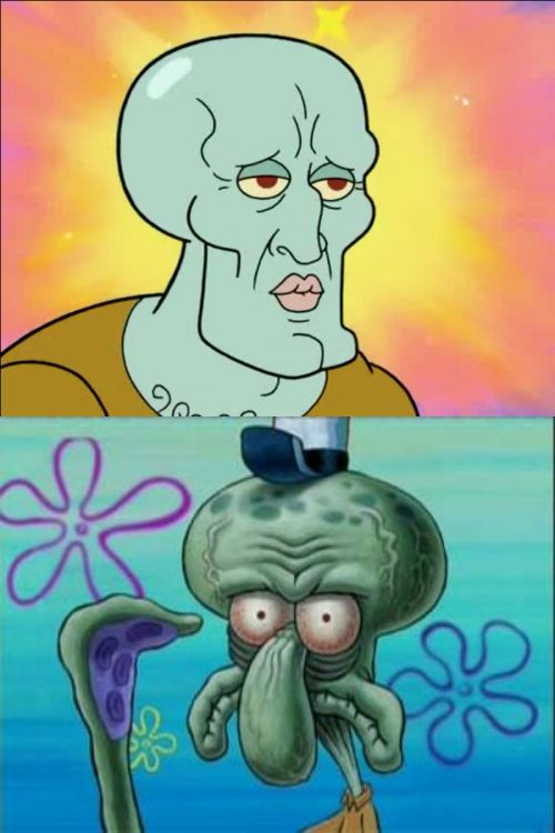 海綿寶寶 - 帥章魚哥 vs 醜章魚哥（期望與現實）