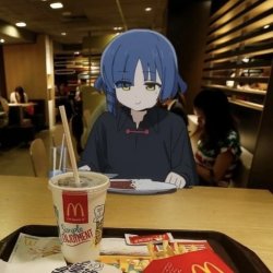 瑞歐獨自在麥當勞