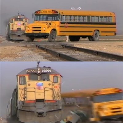 火車撞校車 - 無法阻擋的衝撞