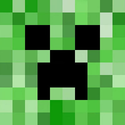 Minecraft - 苦力怕綠色像素臉