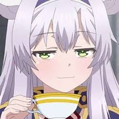 嘲諷臉 - 動漫少女喝茶假笑