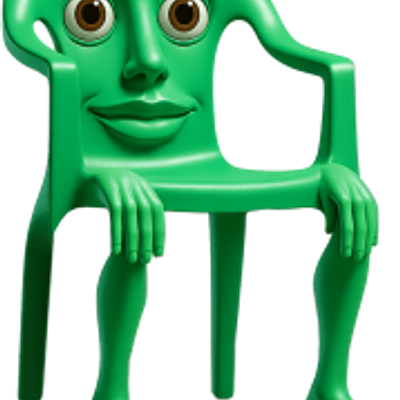 綠色椅子人