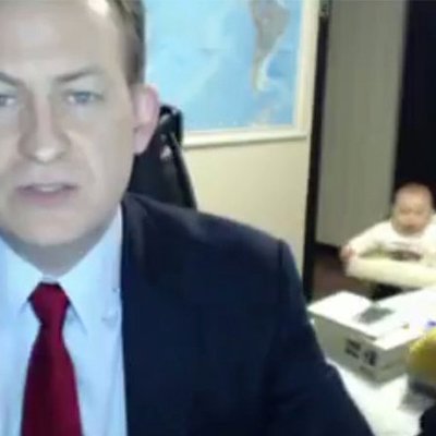 BBC Dad - 視訊被小孩闖入