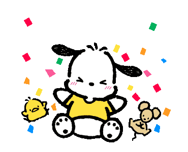 三麗鷗 Pochacco - PC狗灑花慶祝