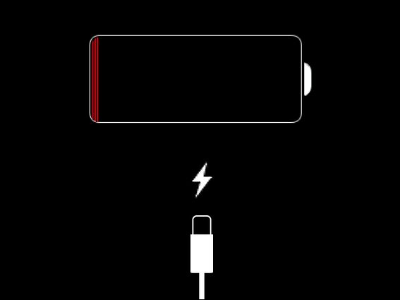 手機低電量 - 沒電了