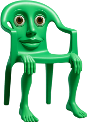 綠色椅子人