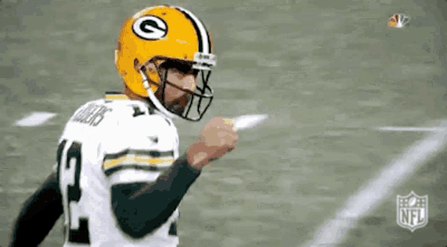 Aaron Rodgers - 冠軍腰帶手勢慶祝