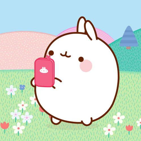 Molang 摩浪兔 - 滑手機放空