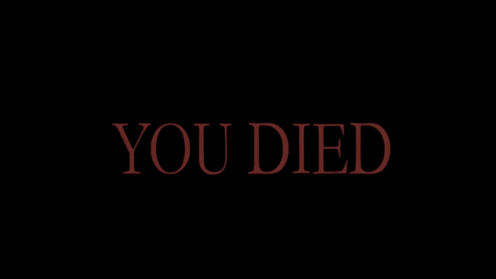 黑暗靈魂 - YOU DIED死亡畫面