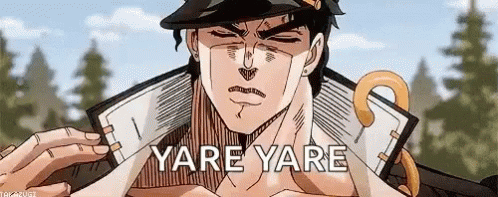 JOJO的奇妙冒險 - 承太郎 Yare Yare 無奈扶額